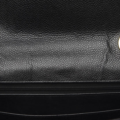 Chanel Caviar Jumbo Single Flap Black 13 of 14