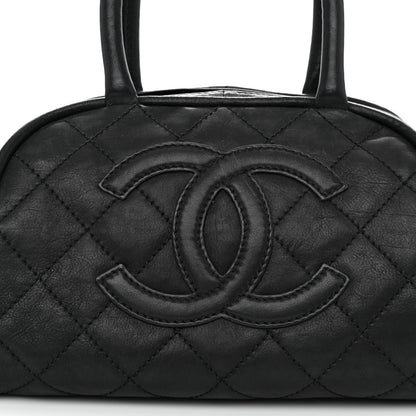 Chanel Calfskin Quilted Small Bowler Black 8 of 10