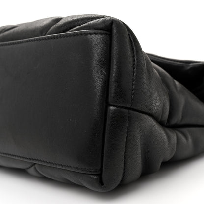 Saint Laurent Lambskin Quilted Monogram Monochrome Small Loulou Puffer Chain Satchel Black 10 of 10