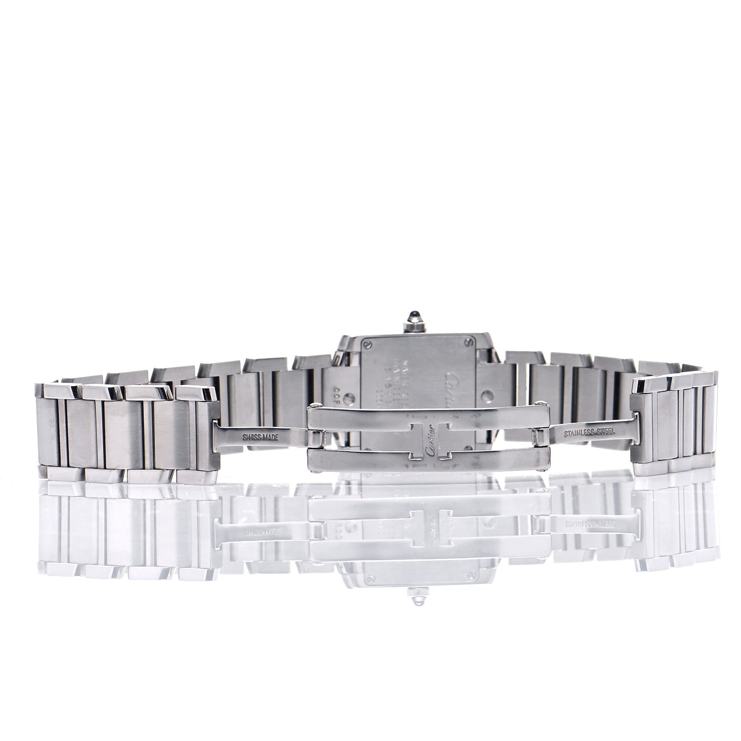 Stainless Steel 20mm Tank Francaise Quartz Watch