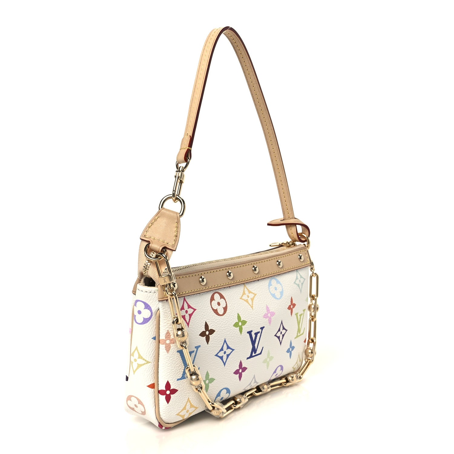 Louis Vuitton LV X TM Monogram Multicolor Pochette Accessories White 3 of 11