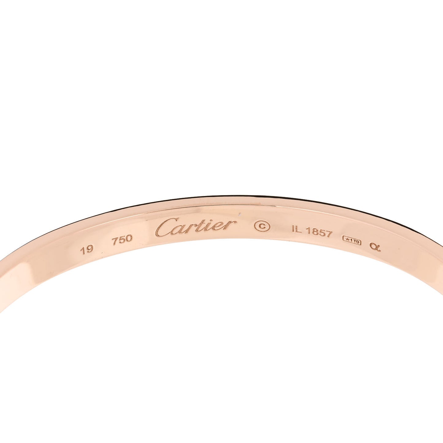 18K Pink Gold LOVE Bracelet 19
