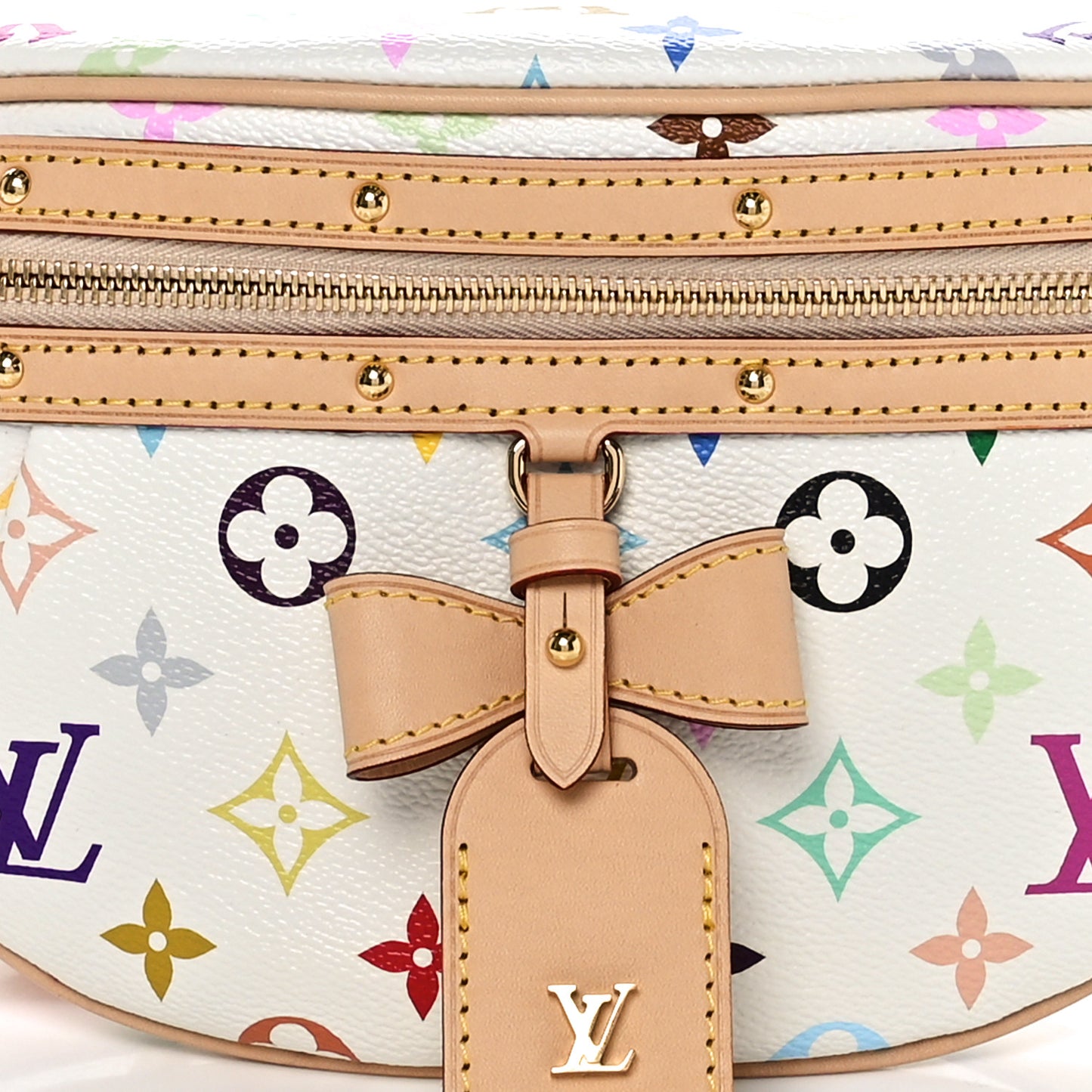 LV X TM Monogram Multicolor High Rise Bumbag White