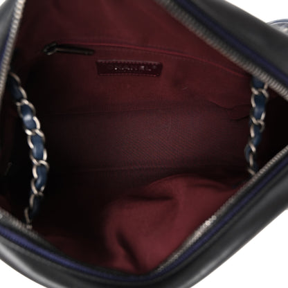Chanel Calfskin Quilted Small Ballerine Camera Case Dark Blue 6 of 11