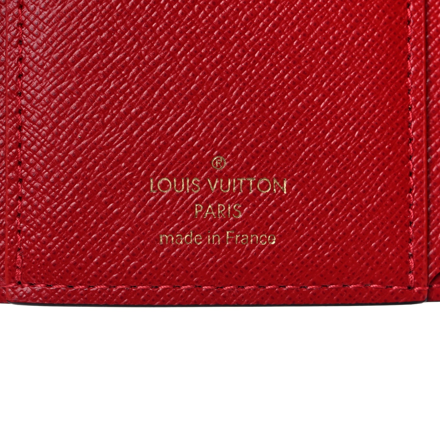 Damier Ebene Victorine Wallet Red