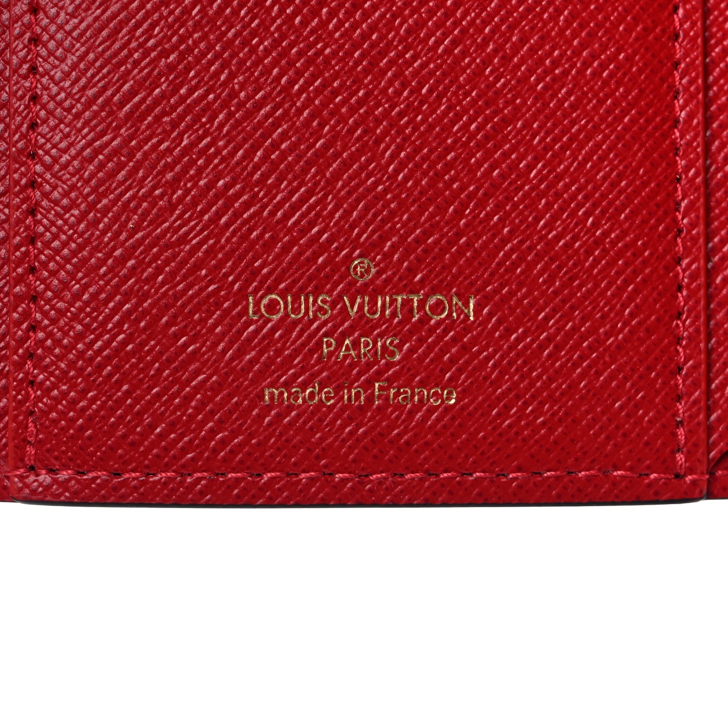 Louis Vuitton Damier Ebene Victorine Wallet Red 6 of 6