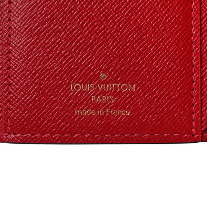Louis Vuitton Damier Ebene Victorine Wallet Red 6 of 6