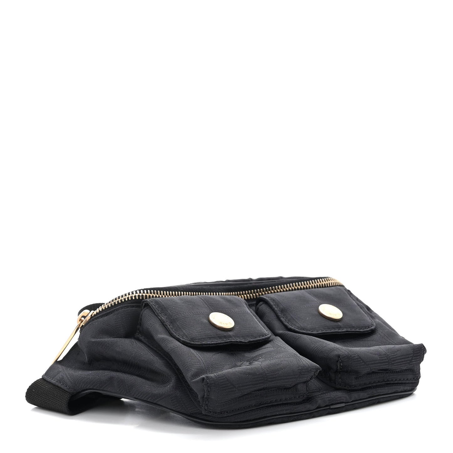 Nylon Travel Belt Bag Black