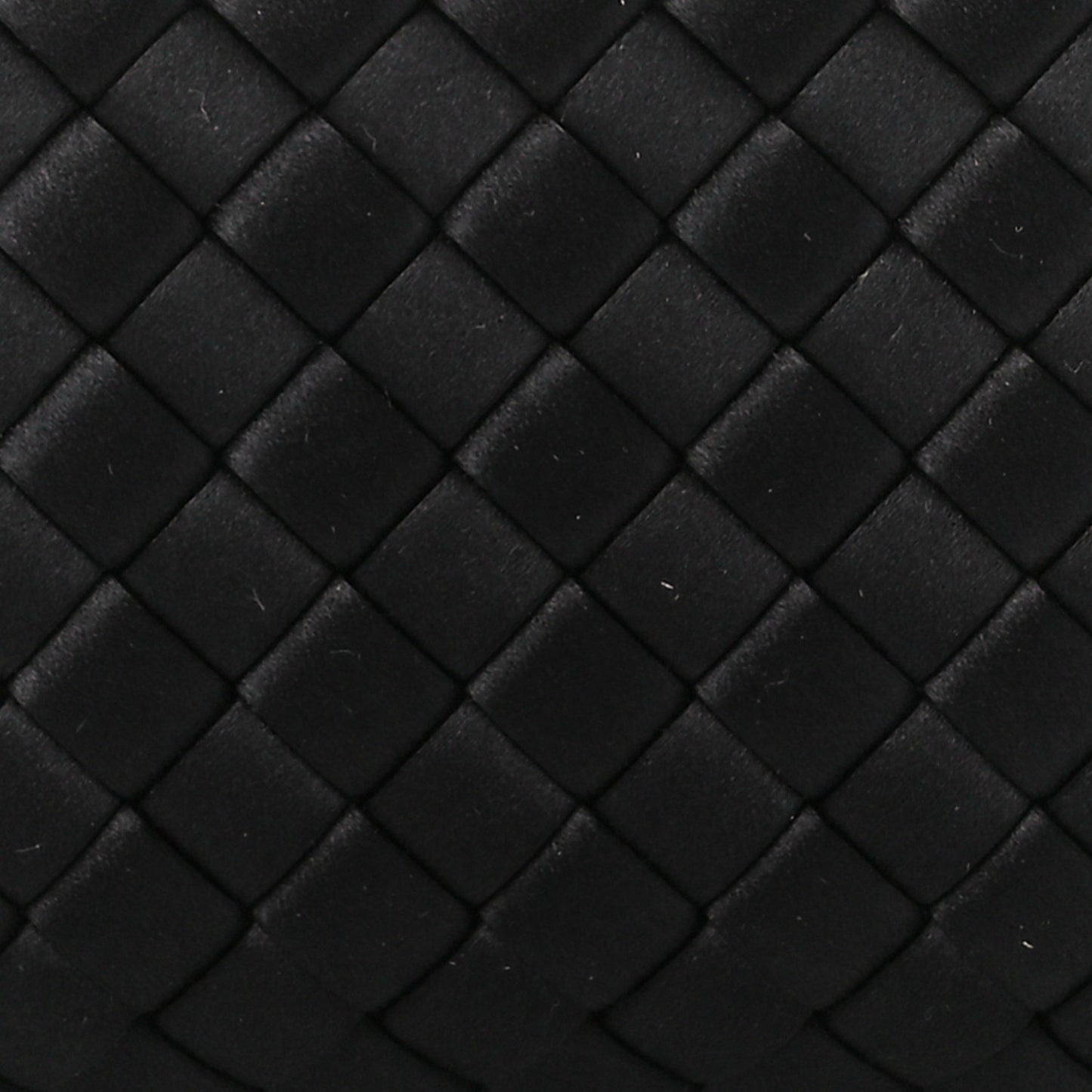 Satin Intreccio Impero Ayers Knot Clutch Black