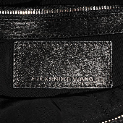 Alexander Wang Pebbled Lambskin Morgan Hobo Black Silver Hardware 7 of 7