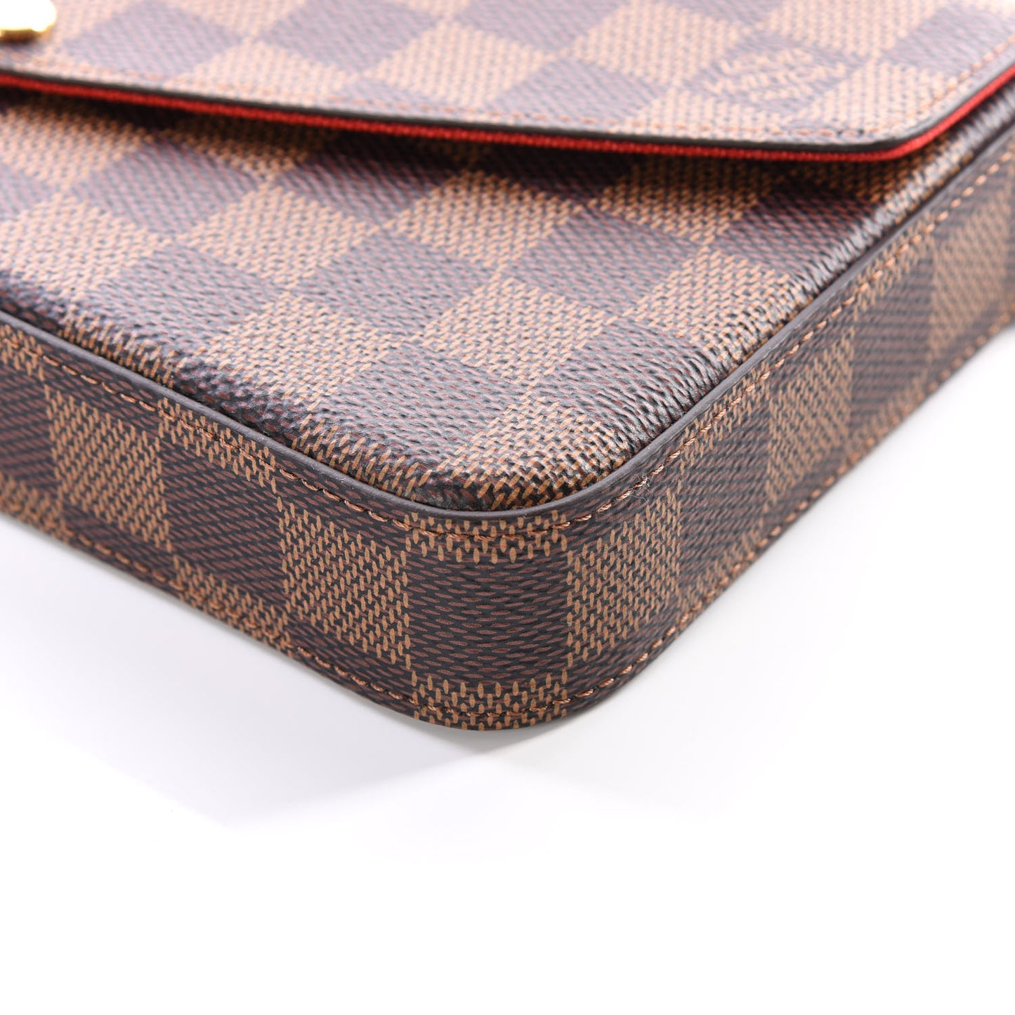 Damier Ebene Pochette Felicie Chain Wallet