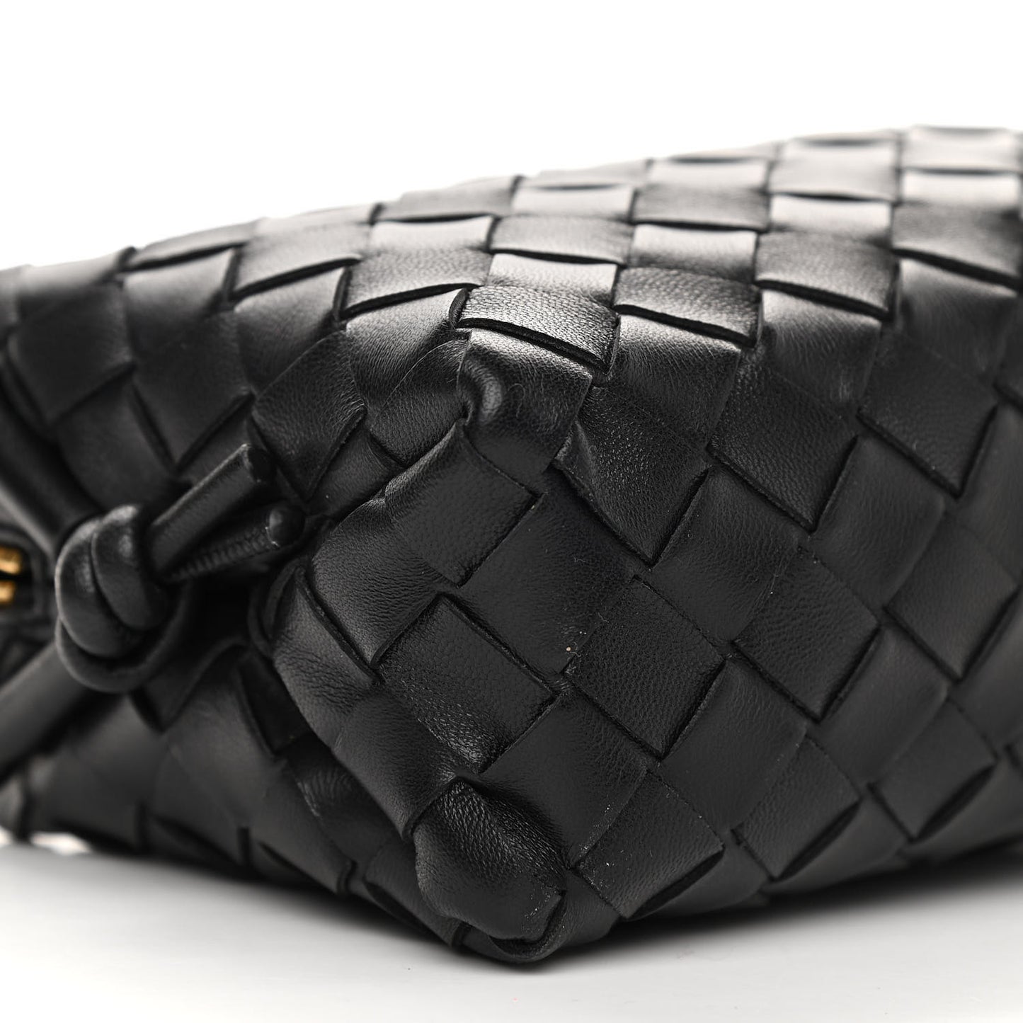 Nappa Intrecciato Mini Loop Camera Bag Black