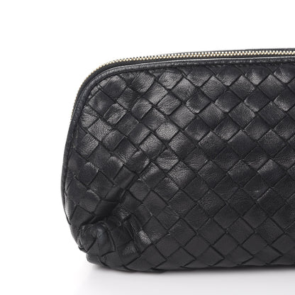 Bottega Veneta Nappa Intrecciato Medium Cosmetic Pouch Bag Black 9 of 11