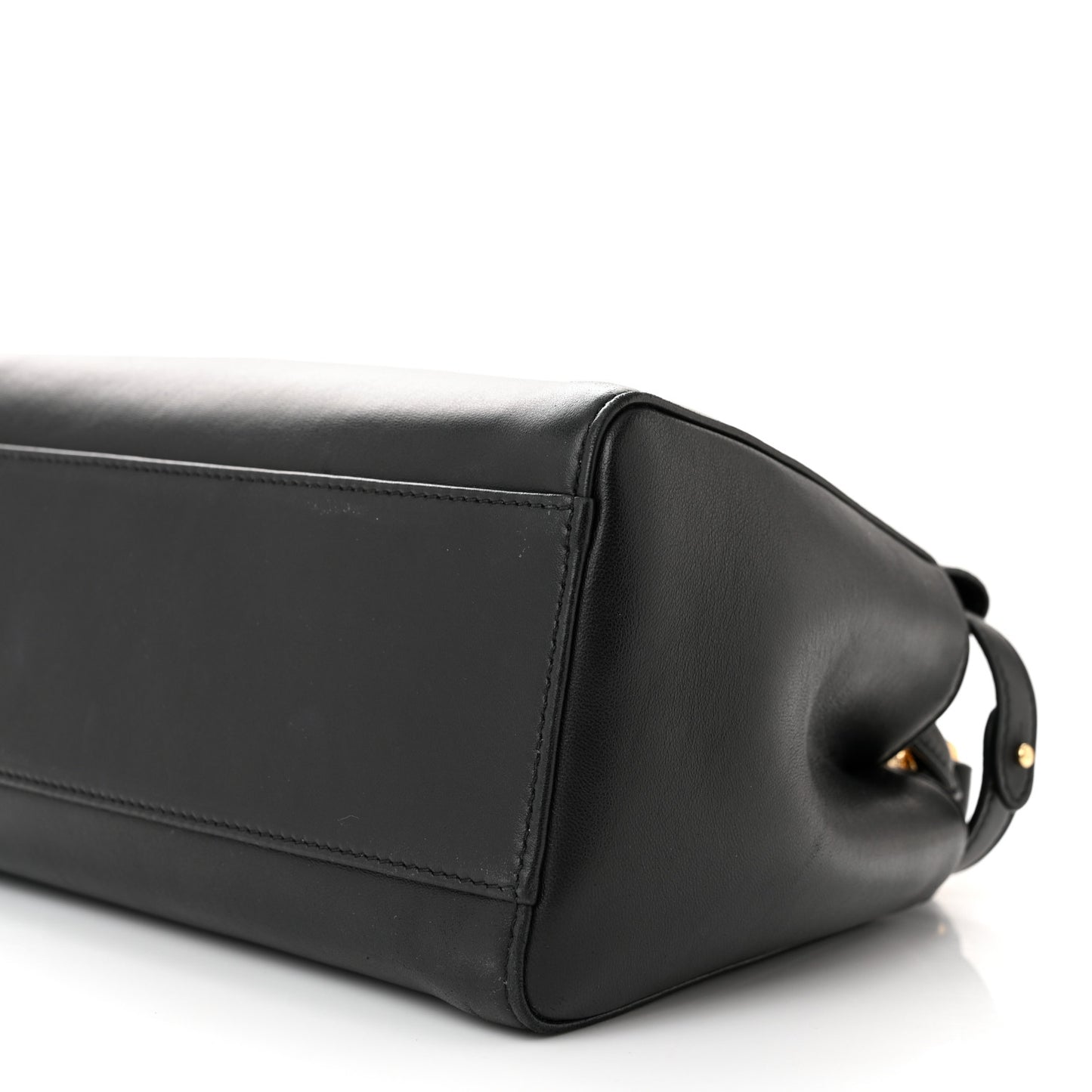 Nappa Stacked Bar Mini Peekaboo Iconic Satchel Black