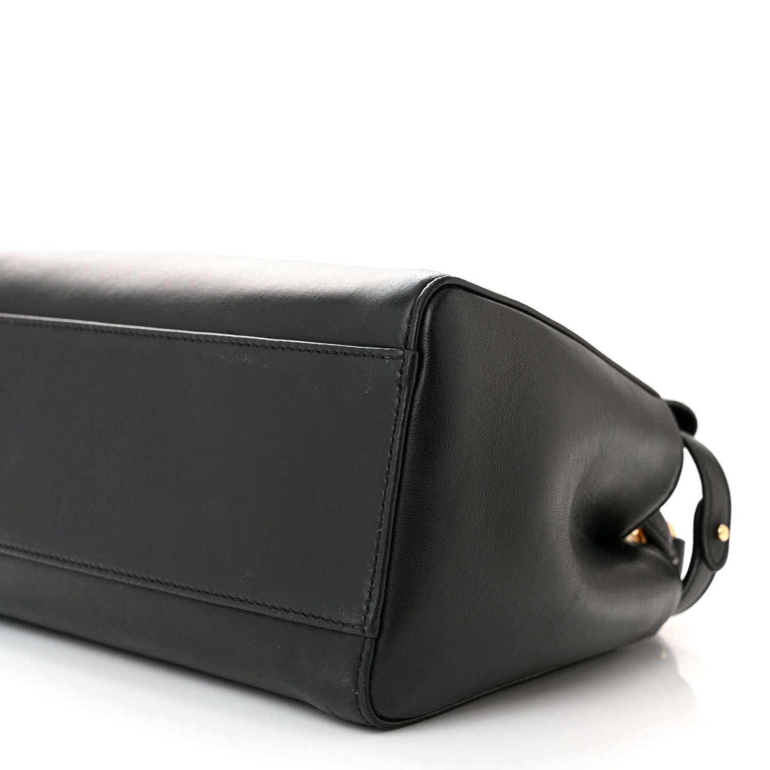 Fendi Nappa Stacked Bar Mini Peekaboo Iconic Satchel Black 11 of 12