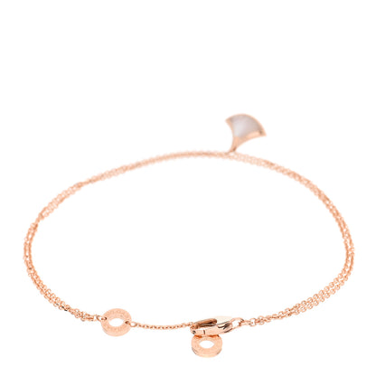 Bulgari 18K Rose Gold Mother of Pearl Divas' Dream Bracelet ML 2 of 3