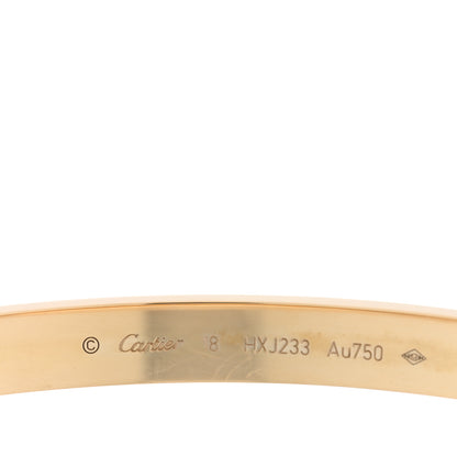 Cartier 18K Yellow Gold LOVE Bracelet 18 3 of 7