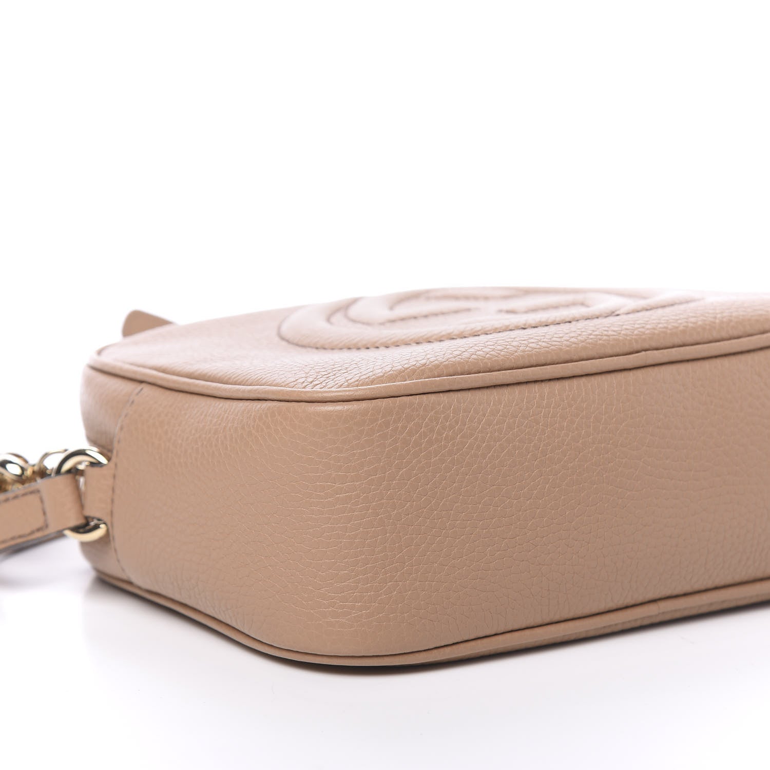 Gucci Pebbled Calfskin Small Soho Disco Bag Camelia 9 of 11