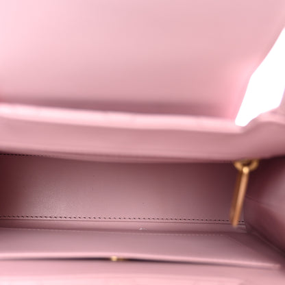Chanel Shiny Aged Calfskin Quilted Nano Kelly Shopper Pink 5 of 10