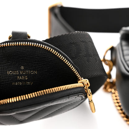 Louis Vuitton Calfskin New Wave Multi Pochette Black 9 of 14