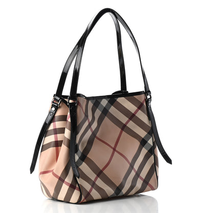 Burberry Nova Check Small Canterbury Tote Black 2 of 7