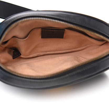 Gucci Calfskin Matelasse GG Marmont Belt Bag 85 34 Black 6 of 12