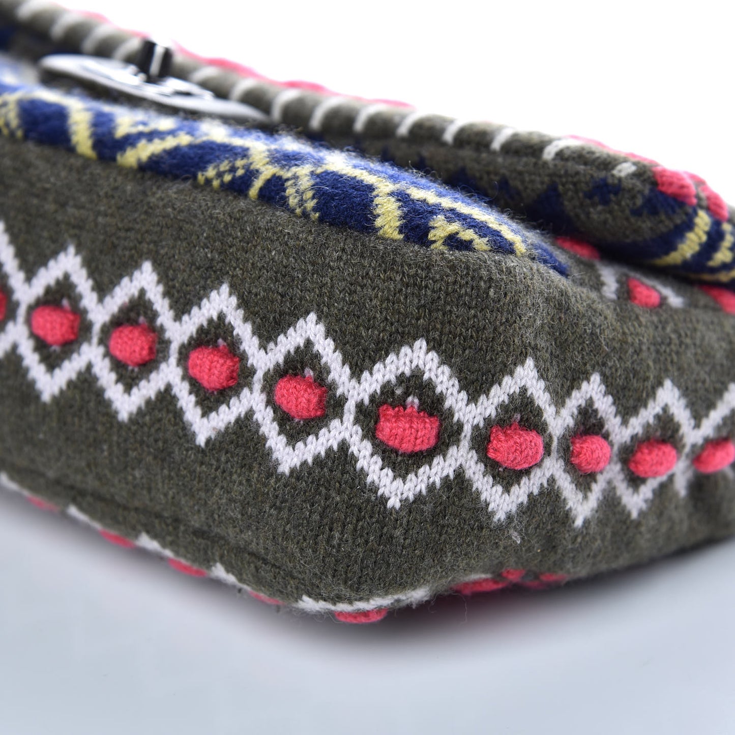 Cashmere Knit Medium Single Flap Multicolor