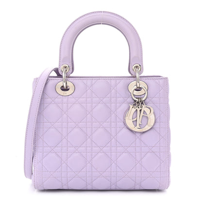 Christian Dior Lambskin Cannage Medium Lady Dior Purple 1 of 14