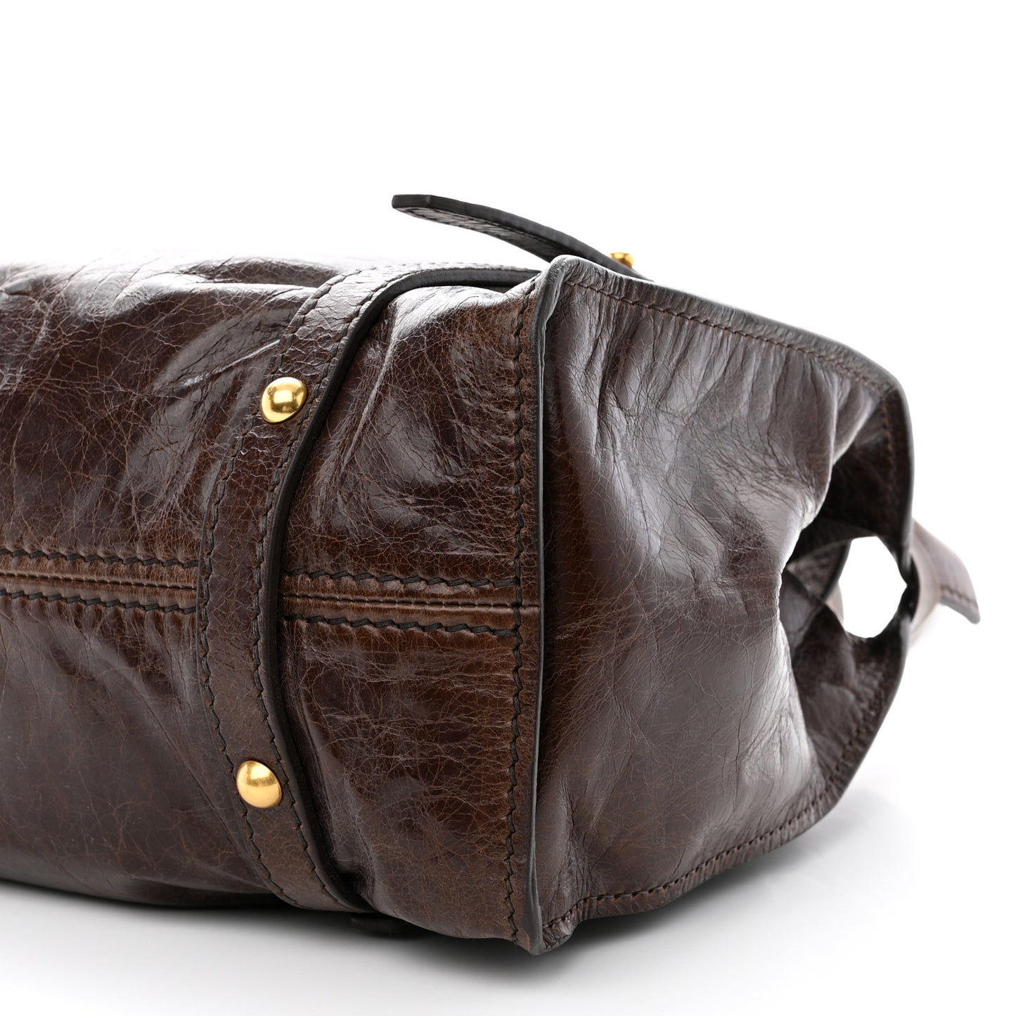 Vitello Lux Bow Bag Brown