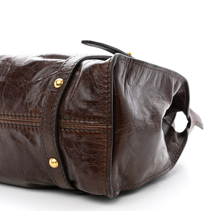 Miu Miu Vitello Lux Bow Bag Brown 11 of 11