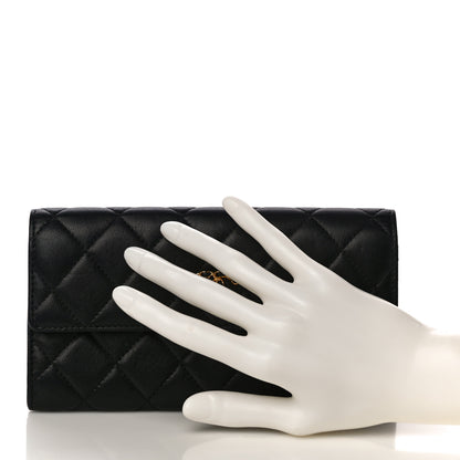 Chanel Goatskin Quilted Medium Chanel 19 Flap Wallet Black 2 of 11