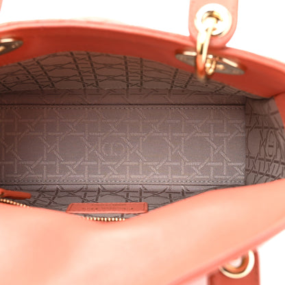 Christian Dior Lambskin Cannage Small My ABCDior Lady Dior Pink Honey 5 of 14