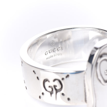 Gucci Sterling Silver GucciGhost Ghost Ring 64 10.75 7 of 8
