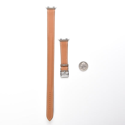 Hermes Swift 38mm Apple Watch Double Tour Band Etoupe 2 of 7