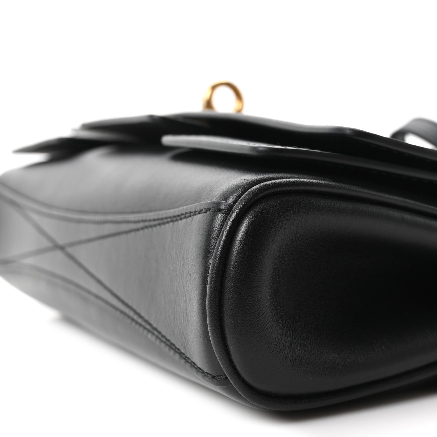 Balenciaga Smooth Calfskin Small Bel Air Clutch On Strap Black 10 of 10