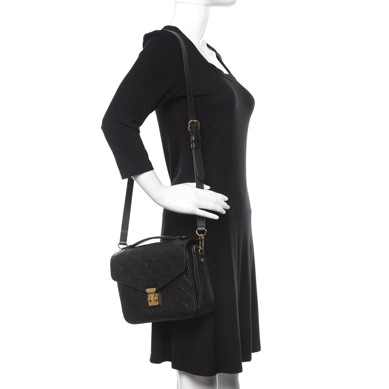 Louis Vuitton Empreinte Pochette Metis Black 2 of 9