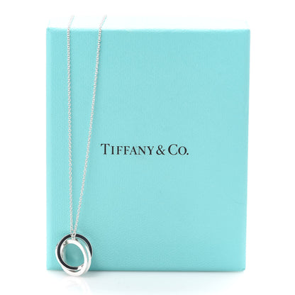 Tiffany Sterling Silver 1837 Interlocking Circles Pendant Necklace 7 of 7