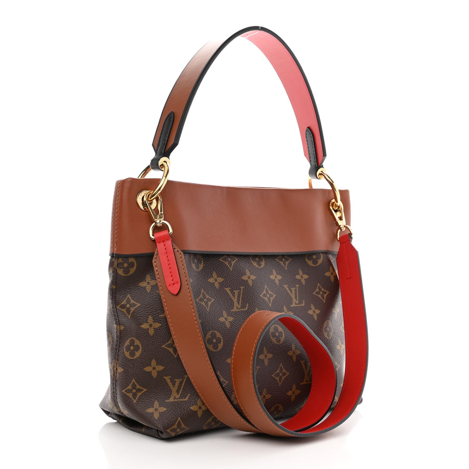 Louis Vuitton Monogram Tuileries Besace Caramel Rouge 4 of 10