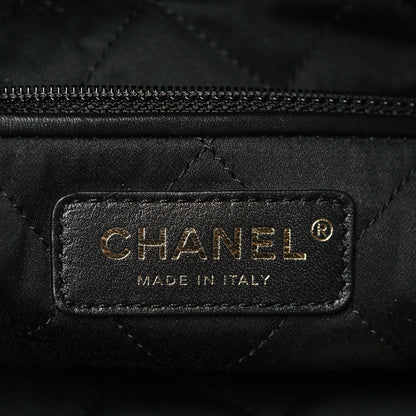 Chanel Velvet Camellia Small Chanel 22 Black 8 of 10