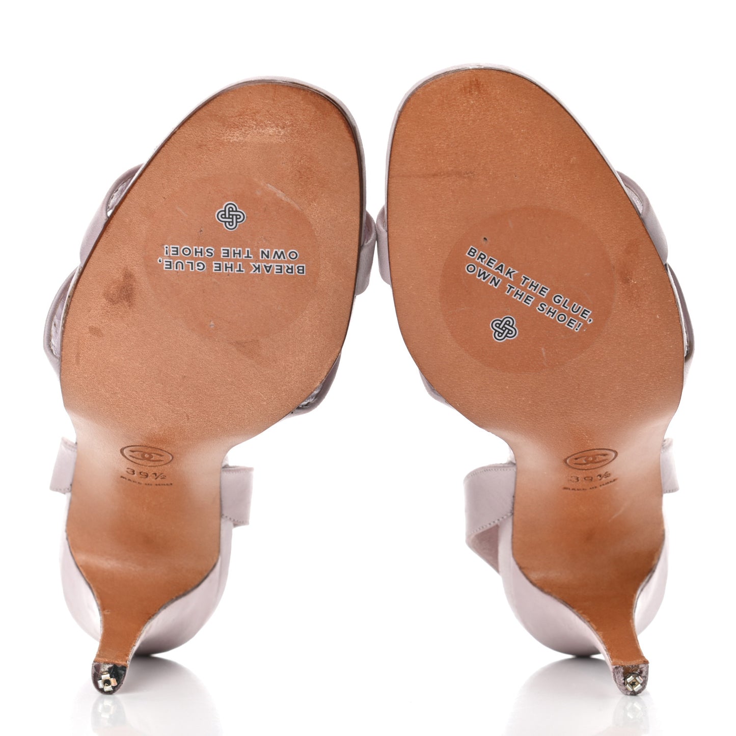 Lambskin Logo Sandal 39.5 Lilac