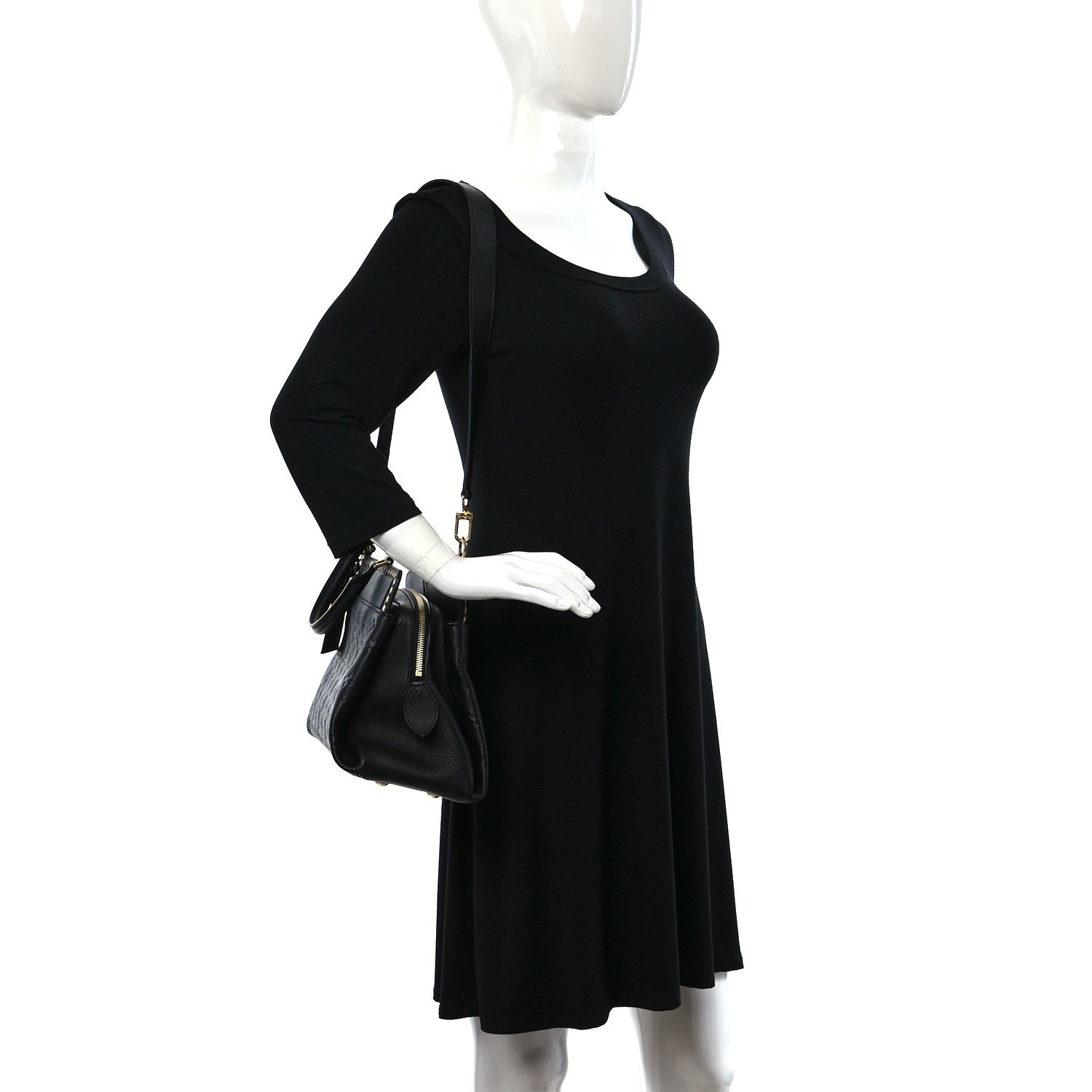 Louis Vuitton Empreinte Vosges MM Black 3 of 8