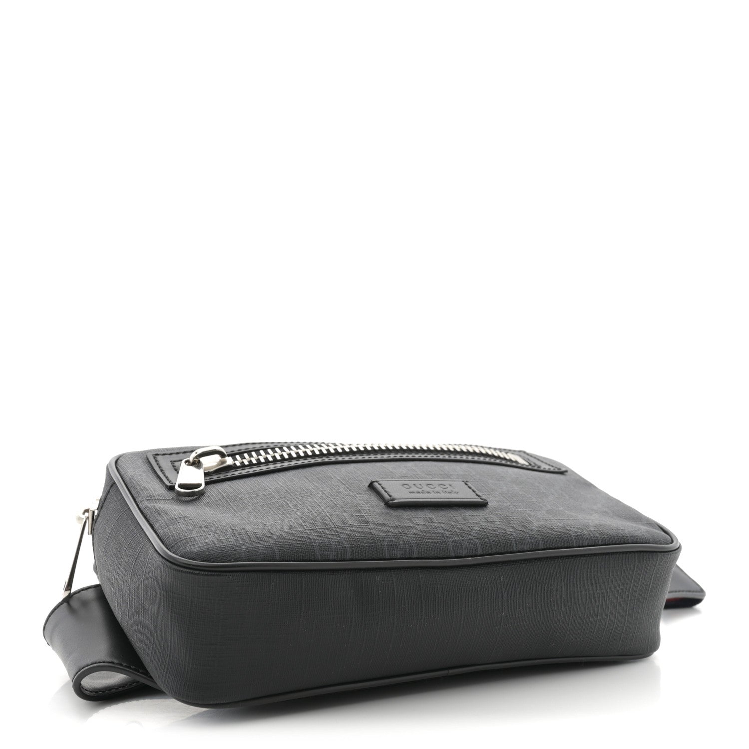 Gucci Soft GG Supreme Monogram Web Belt Bag Black Grey 4 of 10