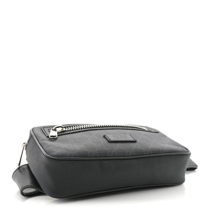 Gucci Soft GG Supreme Monogram Web Belt Bag Black Grey 4 of 10