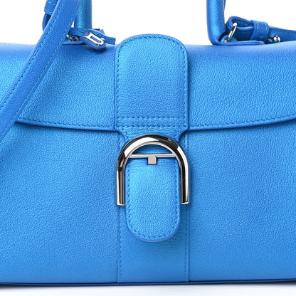 Delvaux Calfskin Mini Brillant East West Satchel Satin Electric 8 of 10