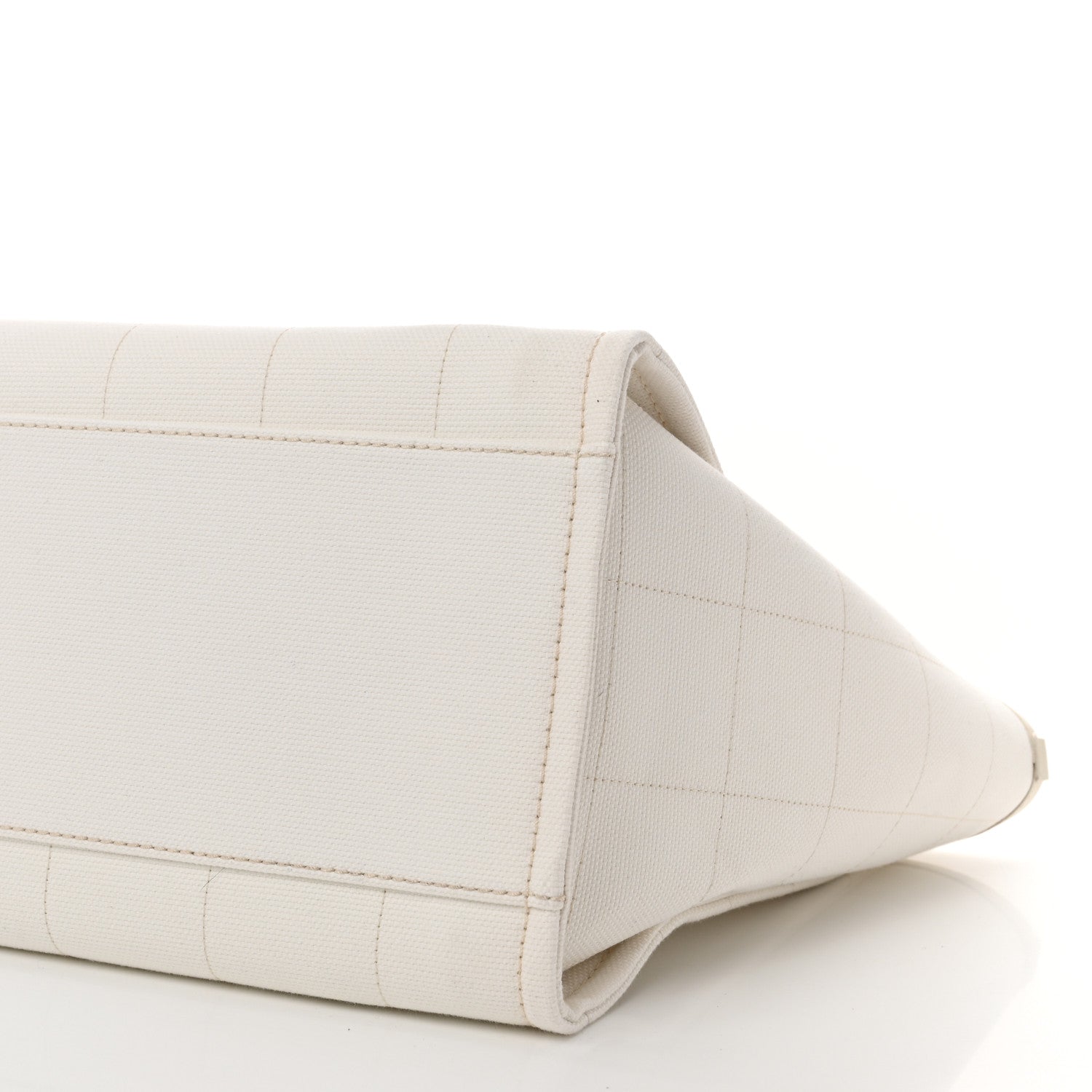 Chanel Cotton Medium Deauville Tote White 11 of 12