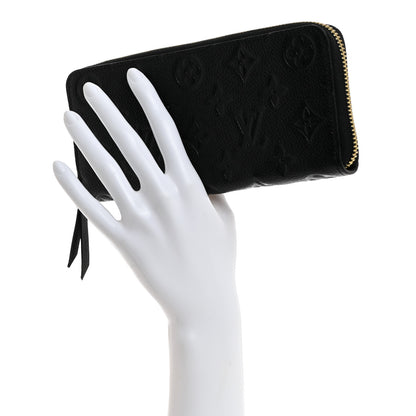 Louis Vuitton Empreinte Clemence Wallet Black 2 of 6