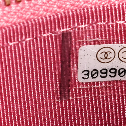 Chanel Caviar Quilted Phone Holder With Chain Pink 7 of 11