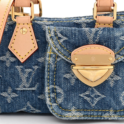 Louis Vuitton Monogram Denim Nano Speedy Blue 7 of 10