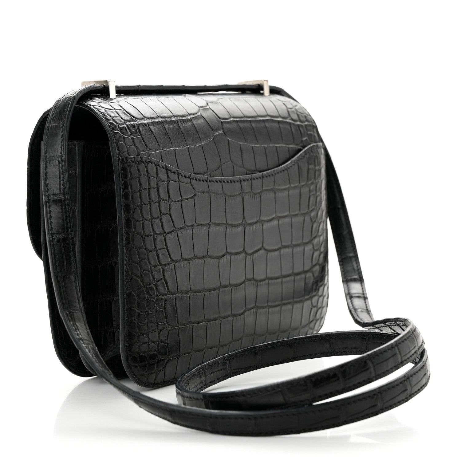 Hermes Matte Alligator Lizard Constance 18 Black Ombre 3 of 13