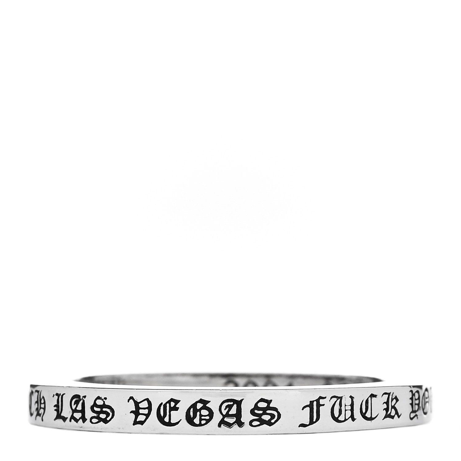 Chrome Hearts Sterling Silver CH Las Vegas Fck You Spacer Ring 65 11 1 of 5